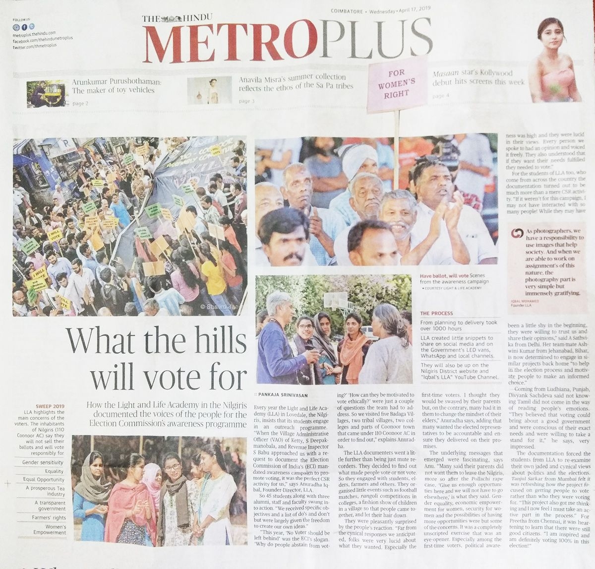 Light & Life Academy Outreach Programme for Election Awareness